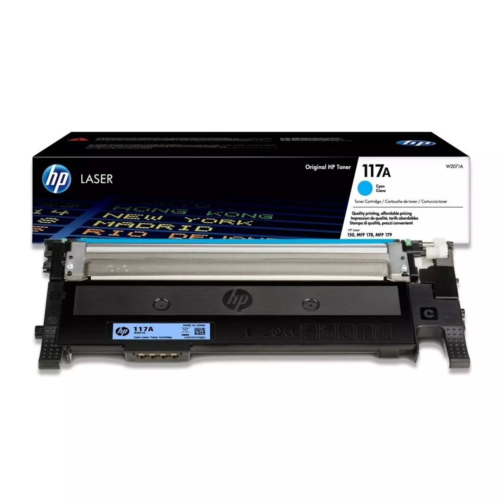 HP 117A Cyan Original Laser Toner Cartridge (W2071A)