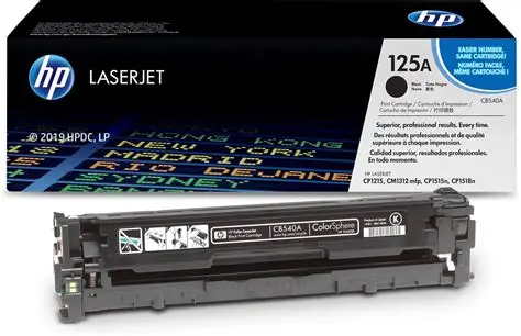 HP 125A Black Original LaserJet Toner Cartridge (CB540A)