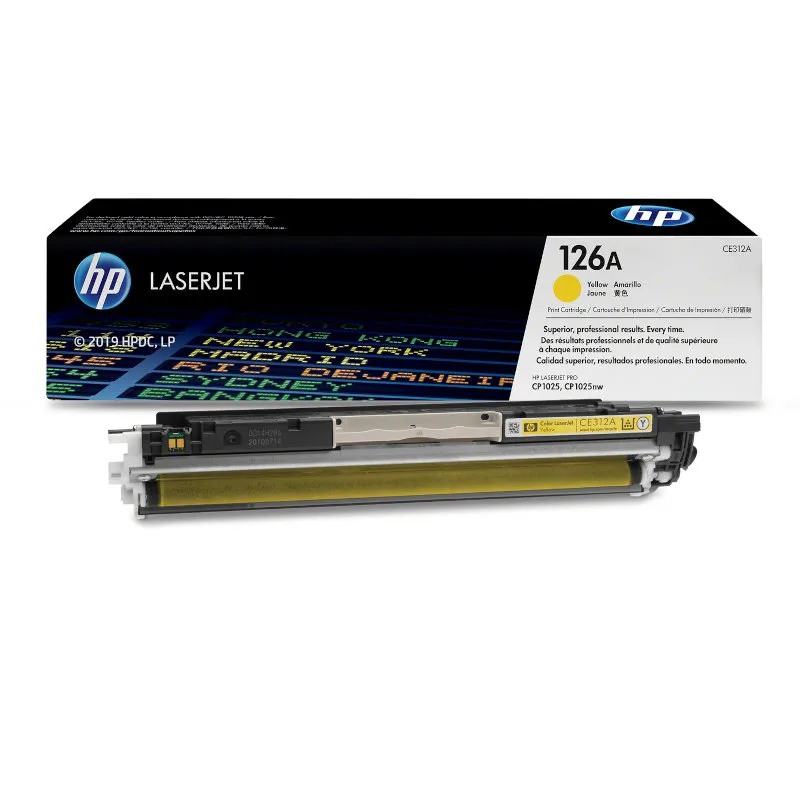 HP 126A Yellow Original LaserJet Toner Cartridge (CE312A)