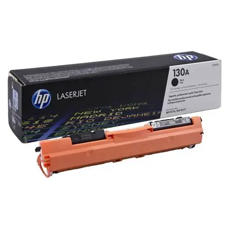 HP 130A Black Original LaserJet Toner Cartridge (CF350A)