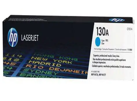 HP 130A Cyan Original LaserJet Toner Cartridge (CF351A)