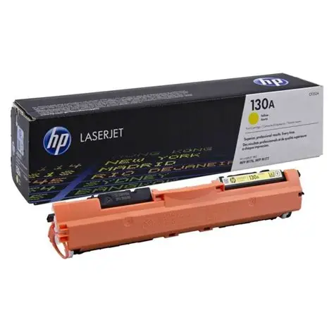 HP 130A Yellow Original LaserJet Toner Cartridge (CF352A)