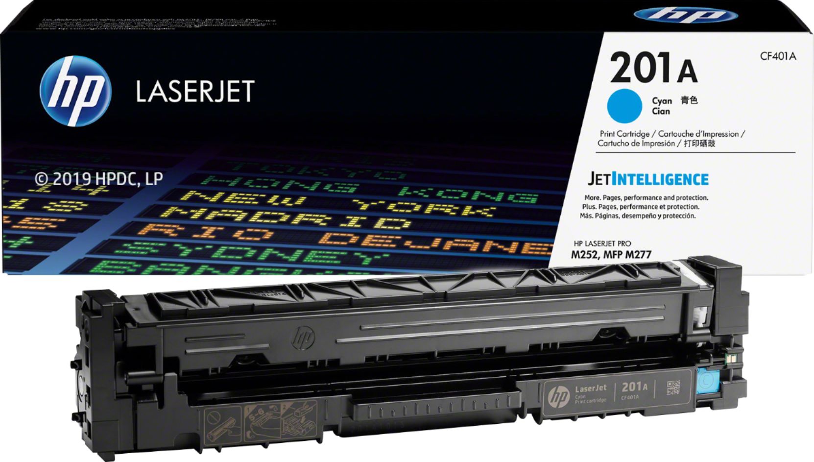 HP 201A Cyan Original LaserJet Toner Cartridge (CF401A)