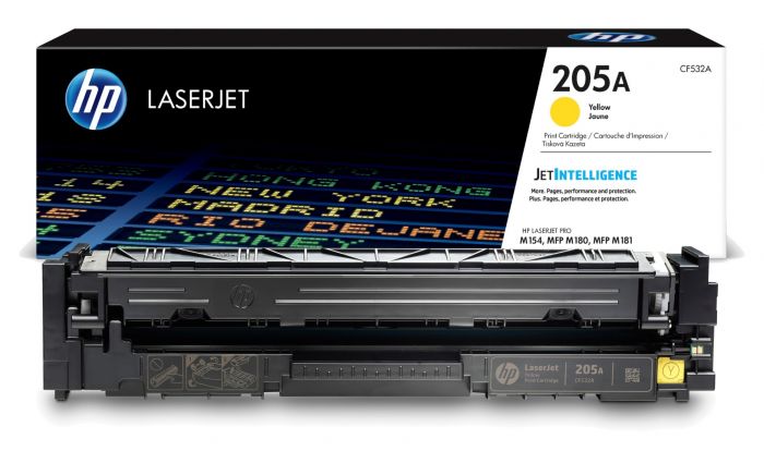 HP 205A Yellow Original LaserJet Toner Cartridge (CF532A)