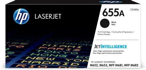 HP 655A Black Original LaserJet Toner Cartridge (CF450A)