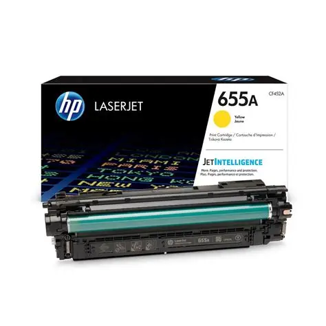 HP 655A Yellow Original LaserJet Toner Cartridge (CF452A)