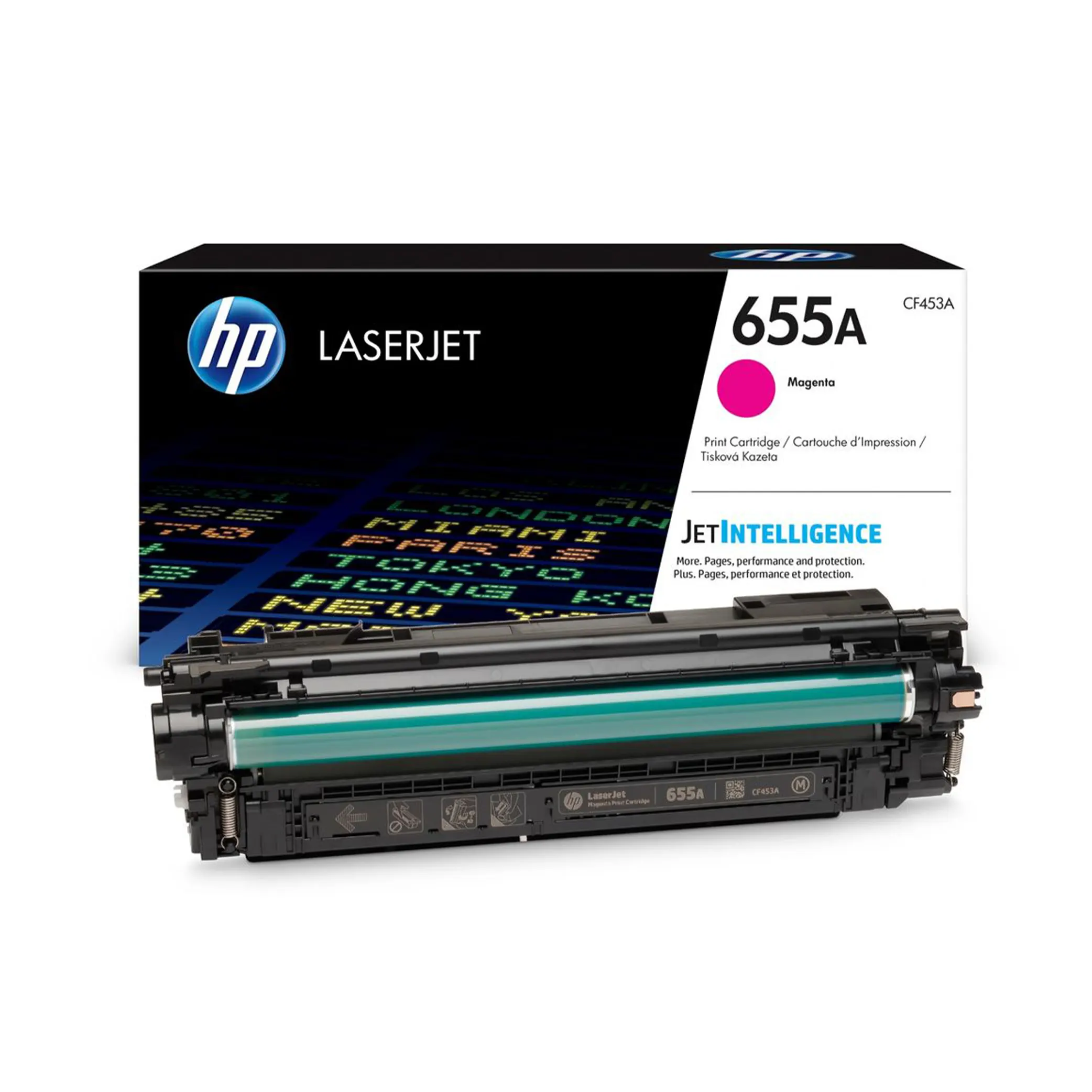 HP 655A Magenta Original LaserJet Toner Cartridge (CF453A)